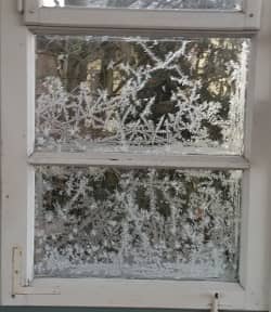 Thermofolie Fenster Kälte Winter kälteschutz Fenster Innen